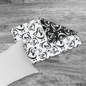 Bass Treble Clef Hört Musiknoten Muster Kissenbezug