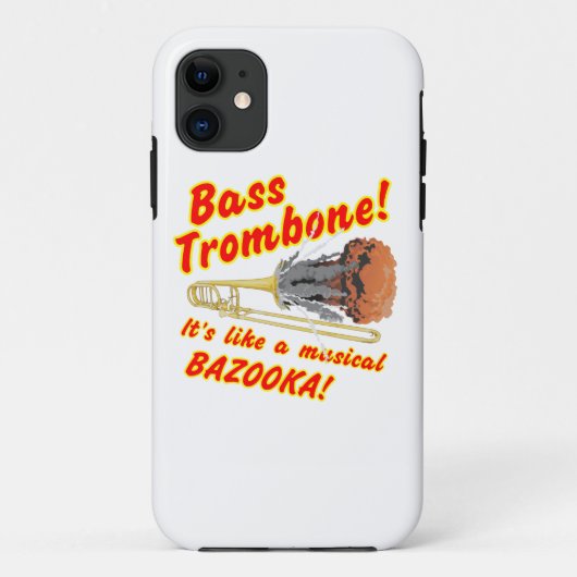 Bass-Trombone-MusicalBazooka Case-Mate iPhone Hülle (Rückseite)