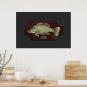 Bass Trophy Plaque Poster (Küche)