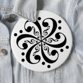 Bass-- und dreifacher Clef-Strudel-Knopf Button (Beispiel)