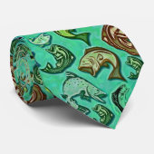 Bass-und Forelle-Krawatte Krawatte (Gerollt)