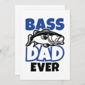 Bass-Vater je Dankeskarte (Vorne/Hinten)