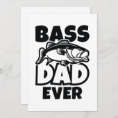 Bass-Vater je Dankeskarte (Vorne/Hinten)