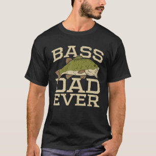 Bass Vater je Fischen Fisch Fisch Fisch Fathmann D T-Shirt