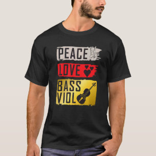 Bass Viol viola Da Gamba Musikinstrument Viol P T-Shirt