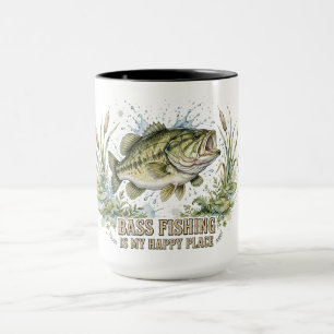 Bassangeln ist mein glücklicher Ort Tasse