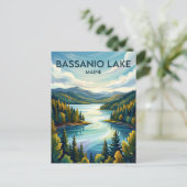 Bassanio-See USA Postkarte (Stehend Vorderseite)