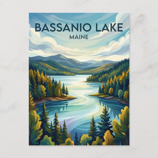 Bassanio-See USA Postkarte (Vorderseite)