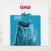 Bassboot des Vaters Bierflaschenetikett (Einzelnes Label)