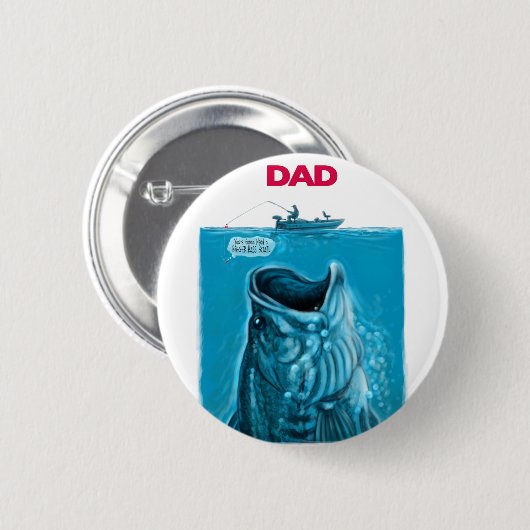 Bassboot des Vaters Button (Vorne & Hinten)