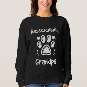Basschshund Grandpa Basset Hound Dackel Mix Gra Sweatshirt