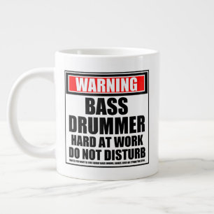 Bassdrucker bei der Arbeit nicht stören Jumbo-Tasse