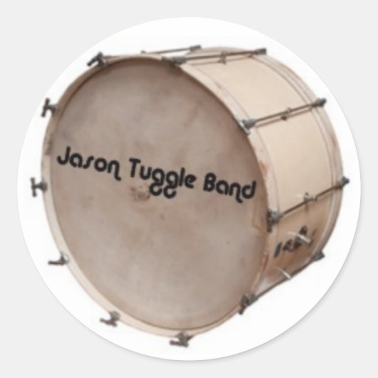 Bassdrum Runder Aufkleber (Vorderseite)