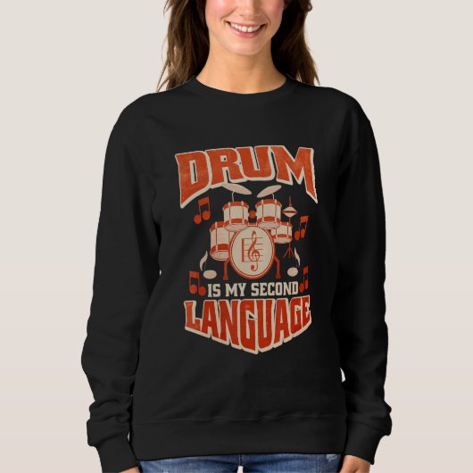Bassdrum Set Cooler Drummer Kit 5 Sweatshirt (Vorderseite)
