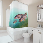 Bassduschvorhang für die Fische Duschvorhang (Beispiel)