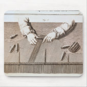 Basse-Lisse Technik an der Gobelintapisserie Mousepad (Vorne)
