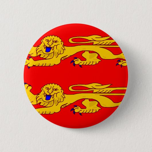 Basse Normandie, Frankreich-Flagge Button (Vorderseite)