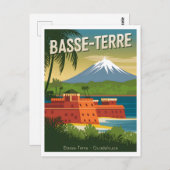 Basse-Terre Guadeloupe Vintag Postkarte (Vorne/Hinten)