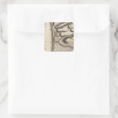 Basse Terre Quadratischer Aufkleber (Tasche)