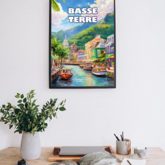 Basse-Terre, Schauplatz der Wellen Poster