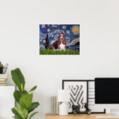 Basset 1 - Starry Night Poster (Heimbüro)