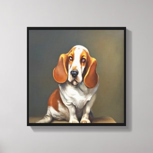 Basset Artesien Normand - Hundeporträt Leinwanddruck