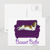Basset Babe Postkarte (Vorne/Hinten)