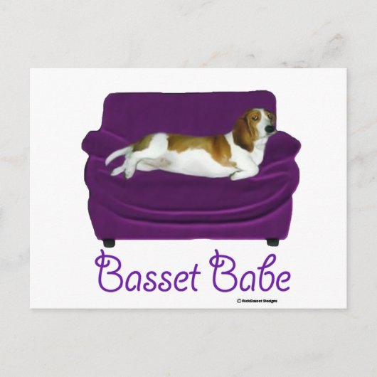 Basset Babe Postkarte (Vorderseite)