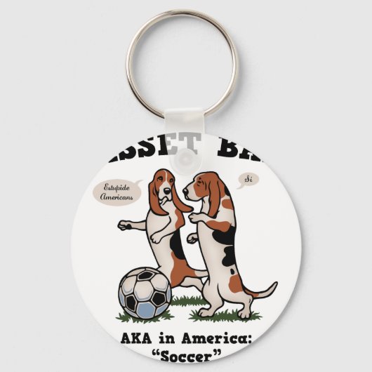 Basset Ball Schlüsselanhänger (Vorderseite)
