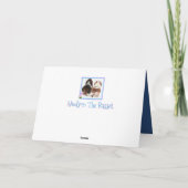 Basset & Blume auf der Funny Valentine Day Card Karte (Rückseite)