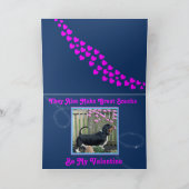 Basset & Blume auf der Funny Valentine Day Card Karte (Innenseite)