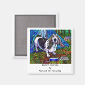 BASSET-CAMPING MAGNET (Vorderseite/Rückseite)