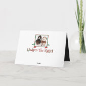 Basset & Cherry Pie auf Funny Vatertag Card Karte (Rückseite)