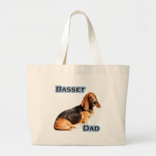Basset Dad 4 Jumbo Stoffbeutel