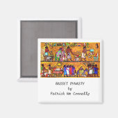 BASSET DYNASTY von Patrick Wm Connally Magnet (Vorderseite/Rückseite)