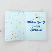 "Basset Fairy Godvater" auf der sonnigen Geburtsta Karte (Innenseite)