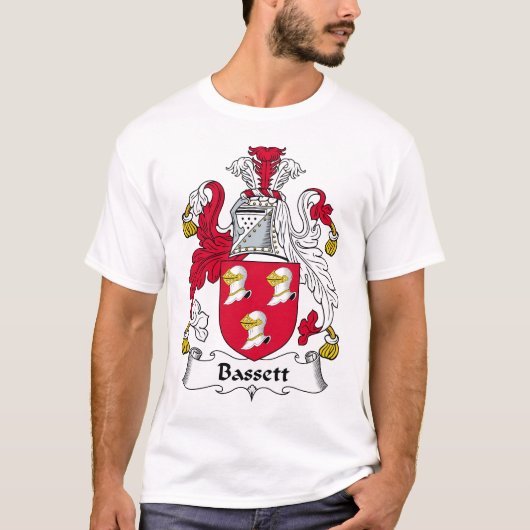 Basset-Familienwappen T-Shirt (Vorderseite)