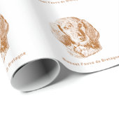 Basset Fauve de Bretagne Geschenkpapier (Rolleneckpunkt)