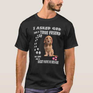 Basset Fauve De Bretagne Mama Vater Fawn Brittany T-Shirt