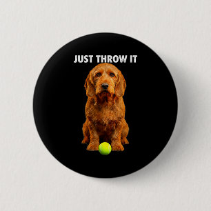 Basset fauve de bretagne Shirt wirf es holen Hund Button