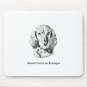 Basset Fauve de Bretagne Zeichne Mousepad