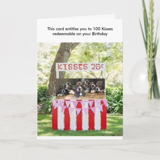 Basset-Geburtstagskarte Karte (Vorderseite)