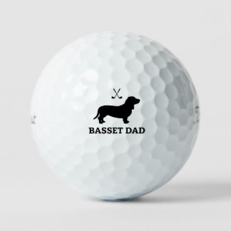 Basset Golf Dad Titleist Pro V1 Golfball Geschenk