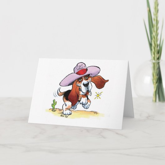 Basset Got Drool? Blank Notecard Karte (Vorderseite)