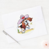 Basset Got Drool? Großaufkleber Runder Aufkleber (Umschlag)