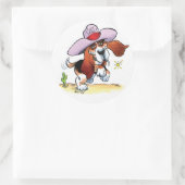 Basset Got Drool? Großaufkleber Runder Aufkleber (Tasche)