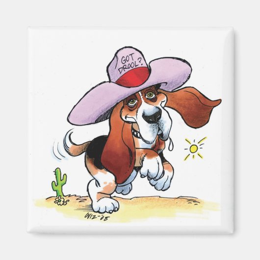 Basset Got Drool? Magnet (Vorne)