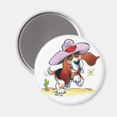 Basset Got Drool? Mittel Magnet (Vorderseite/Rückseite)