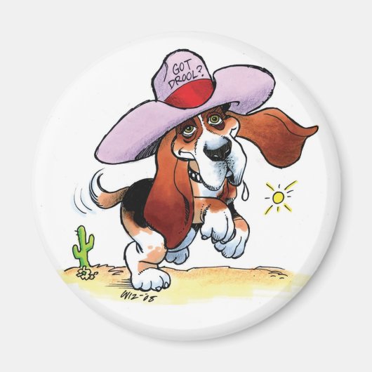 Basset Got Drool? Mittel Magnet (Vorne)