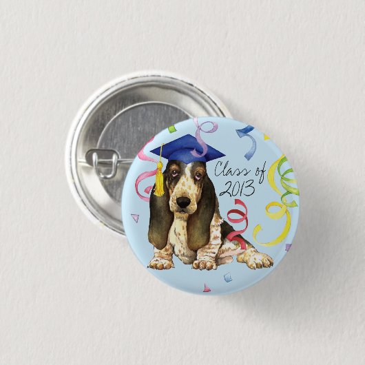 Basset Graduate Button (Vorne & Hinten)